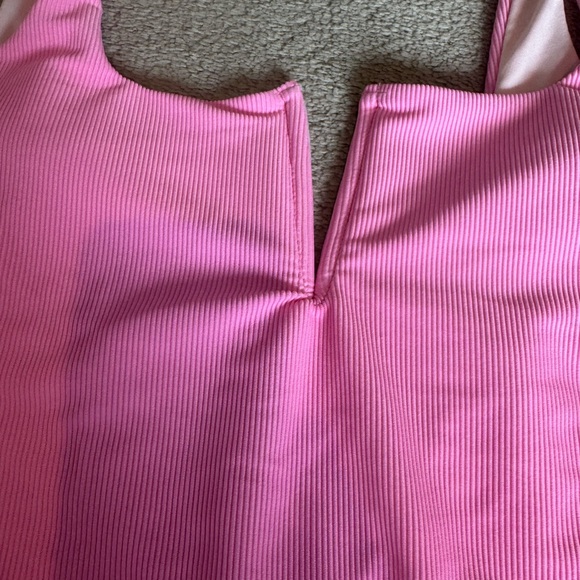 Beach Riot Pink Ribbed One-Piece - Picture 2 of 3